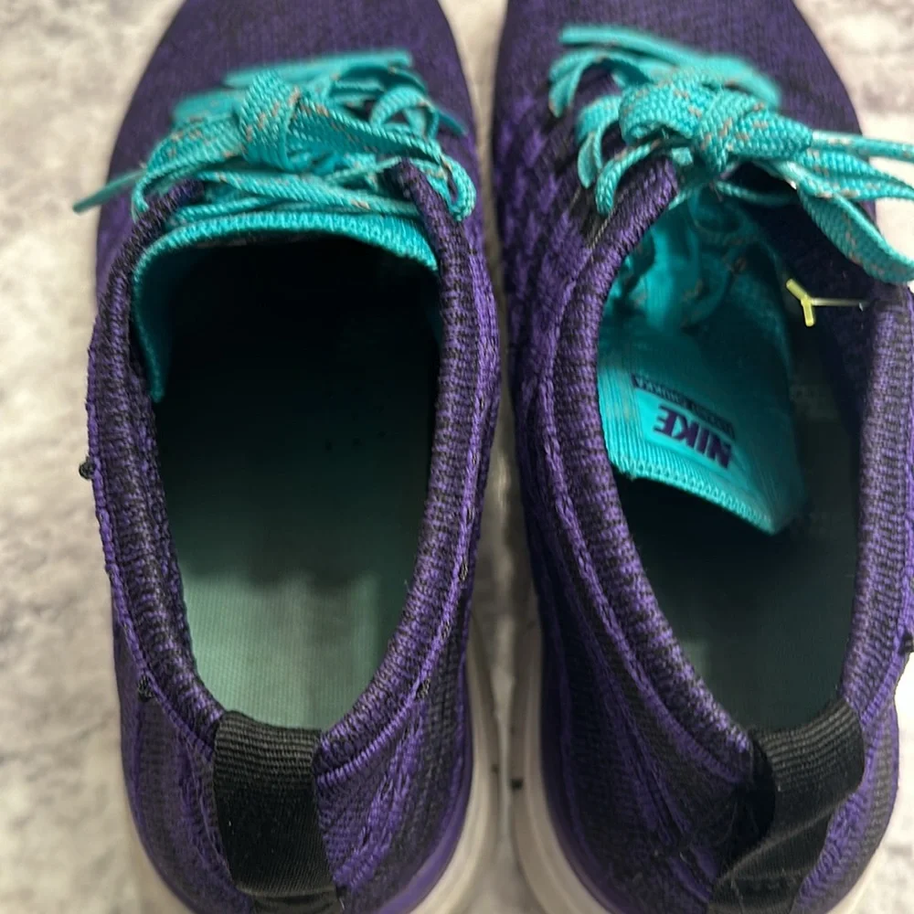 Nike Free Flyknit Chukka Running Shoes Womens Sz Us 8.5 Trainers Barefoot Purple